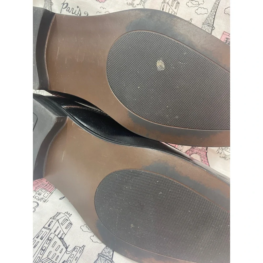 Stacy Adams Mens Black Leather Bit Loafers Dress Shoes 20133-001 Size 10M